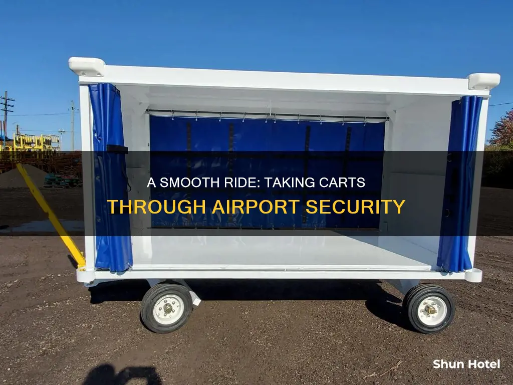 how to take carts through airport