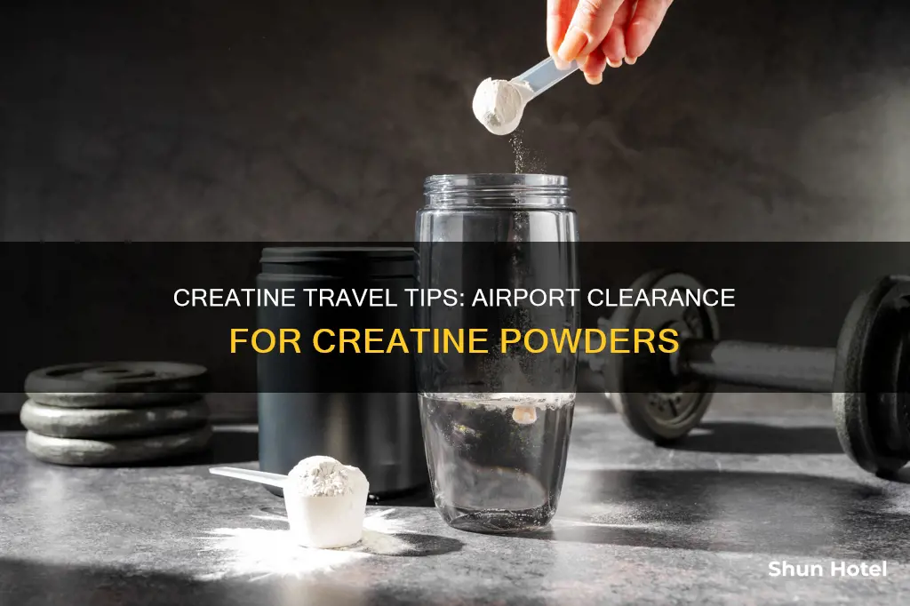 how to take creatine through airport