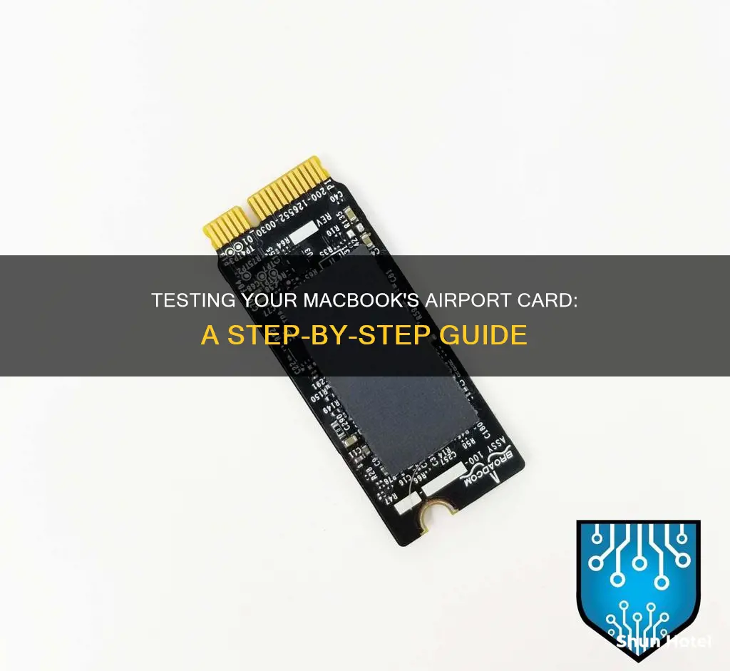 how to test macbook airport card