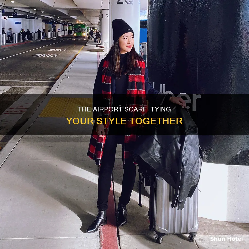 how to tie an airport scarf