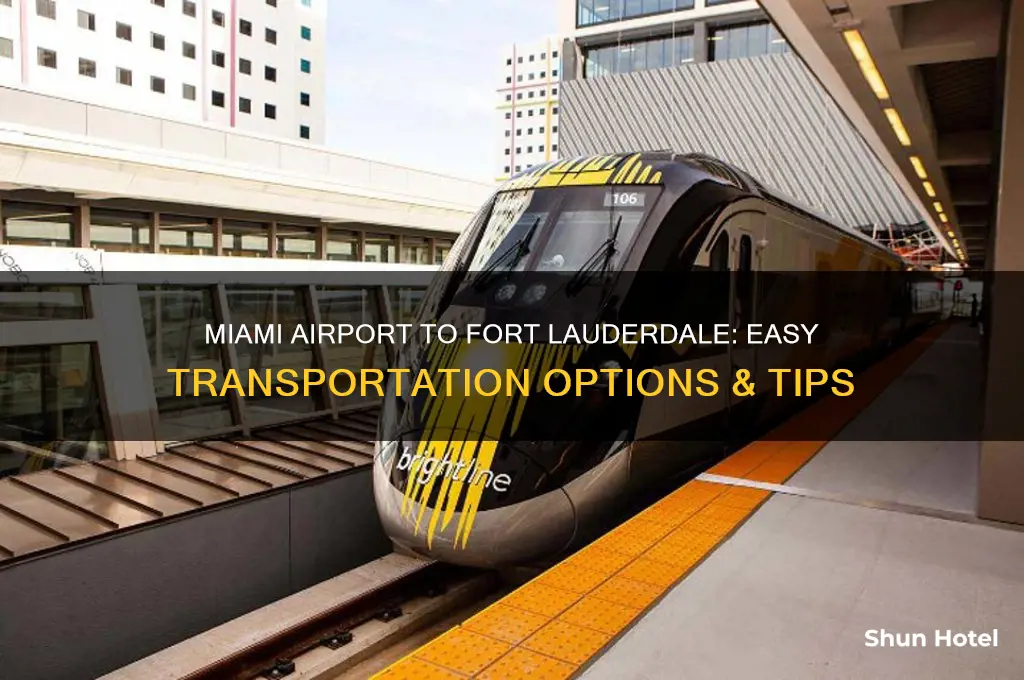 how to travel from miami international airport to fort lauderdale