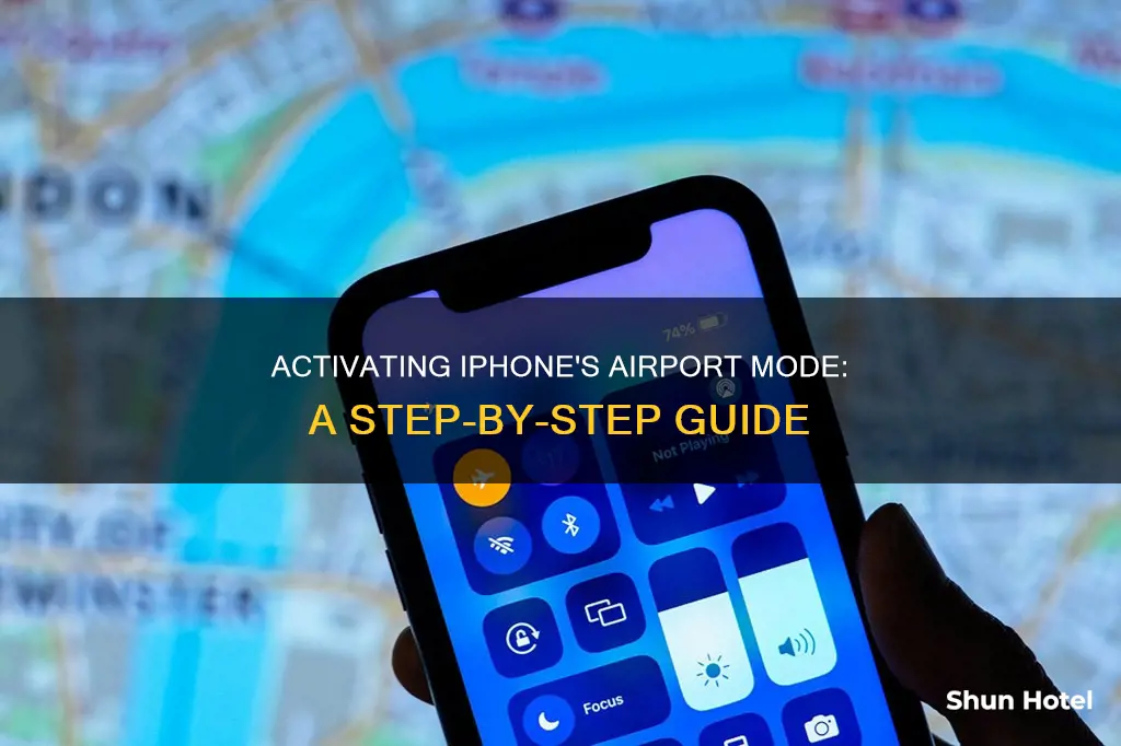 how to turn airport on iphone