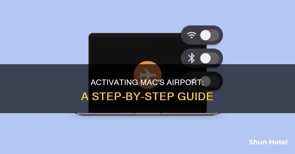 how to turn airport on mac