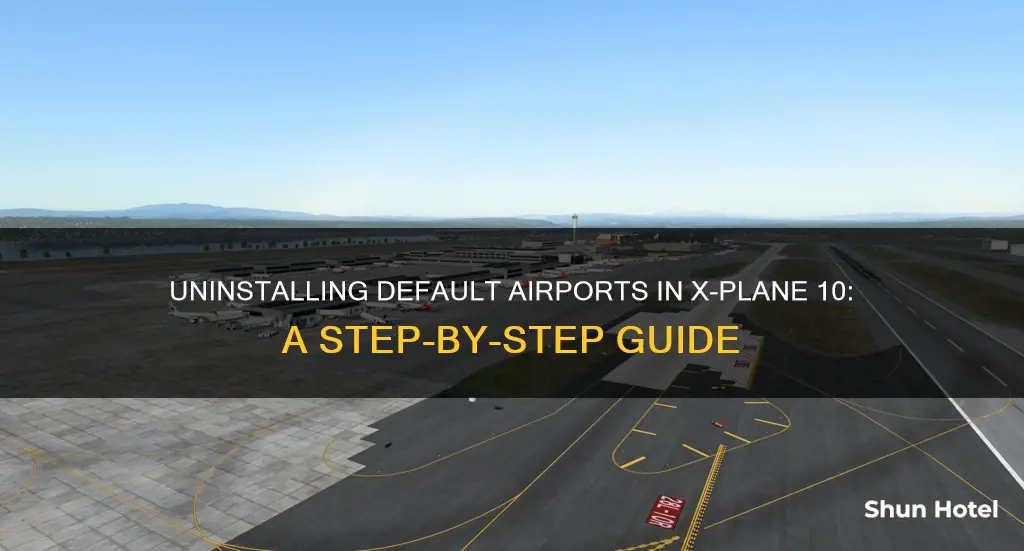how to uninstall default airports xplane10