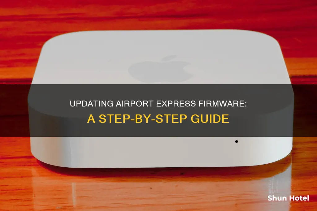how to update airport express firmware