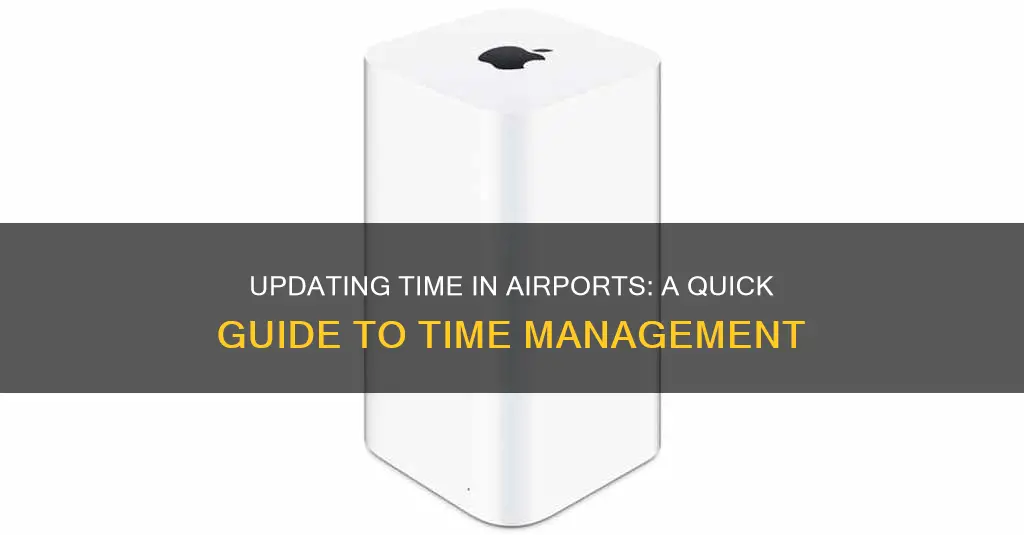 how to update time in airport