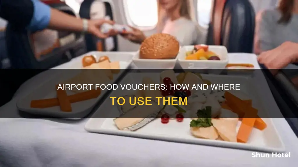 how to use airport food voucher