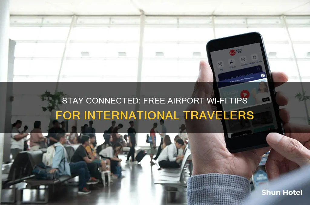 how to use free wifi at airport for international flights