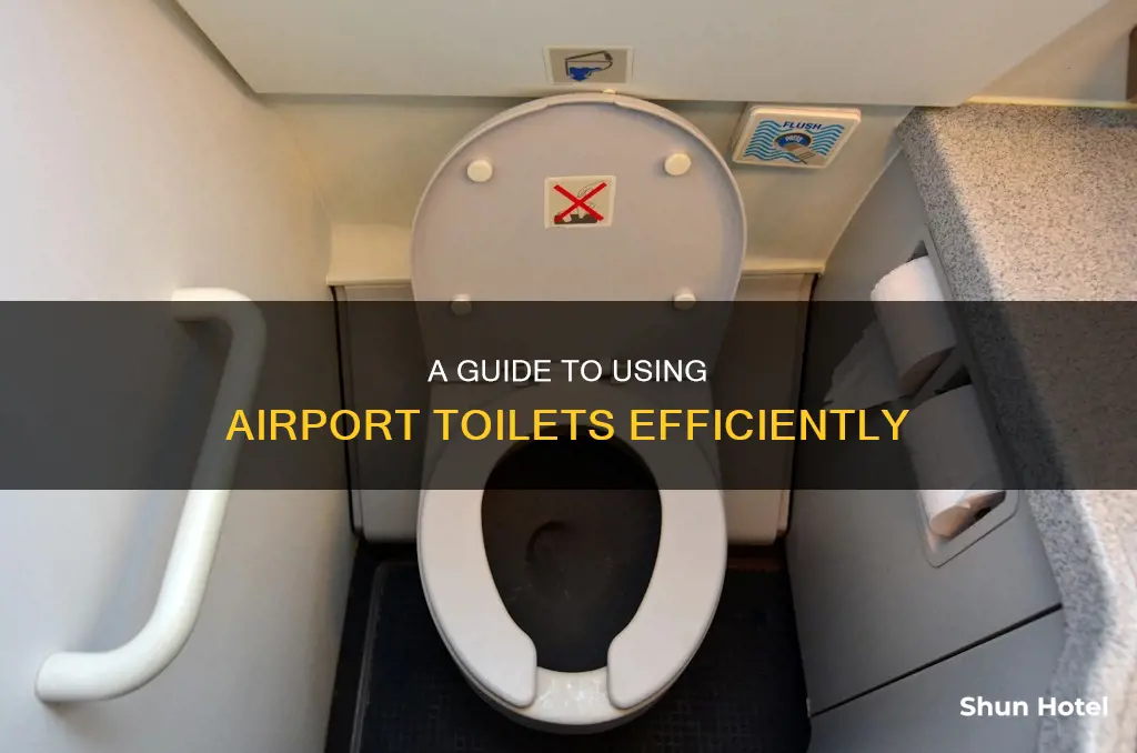 how to use toilet in airport