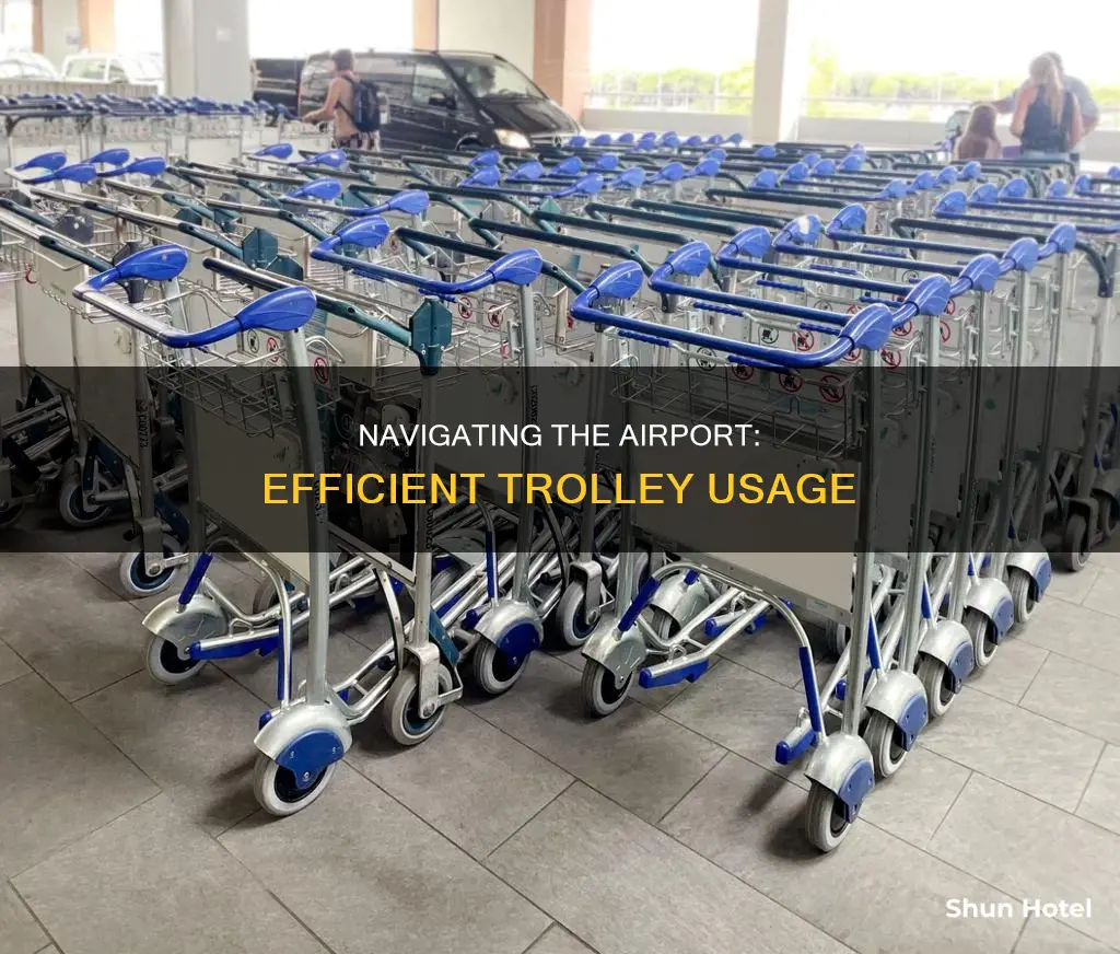 how to use trolley in airport