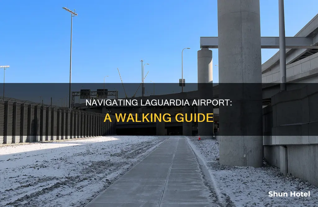 how to walk to laguardia airport