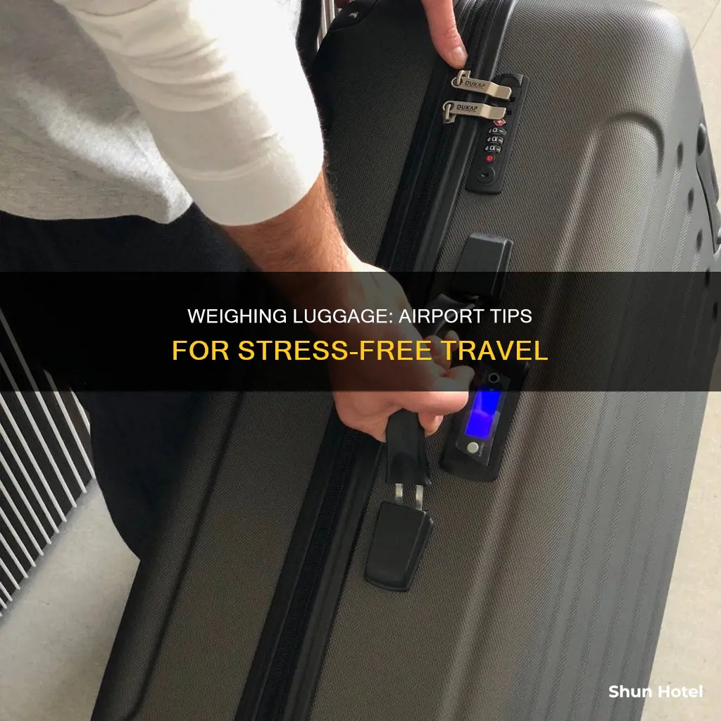 how to weigh luggage for airport