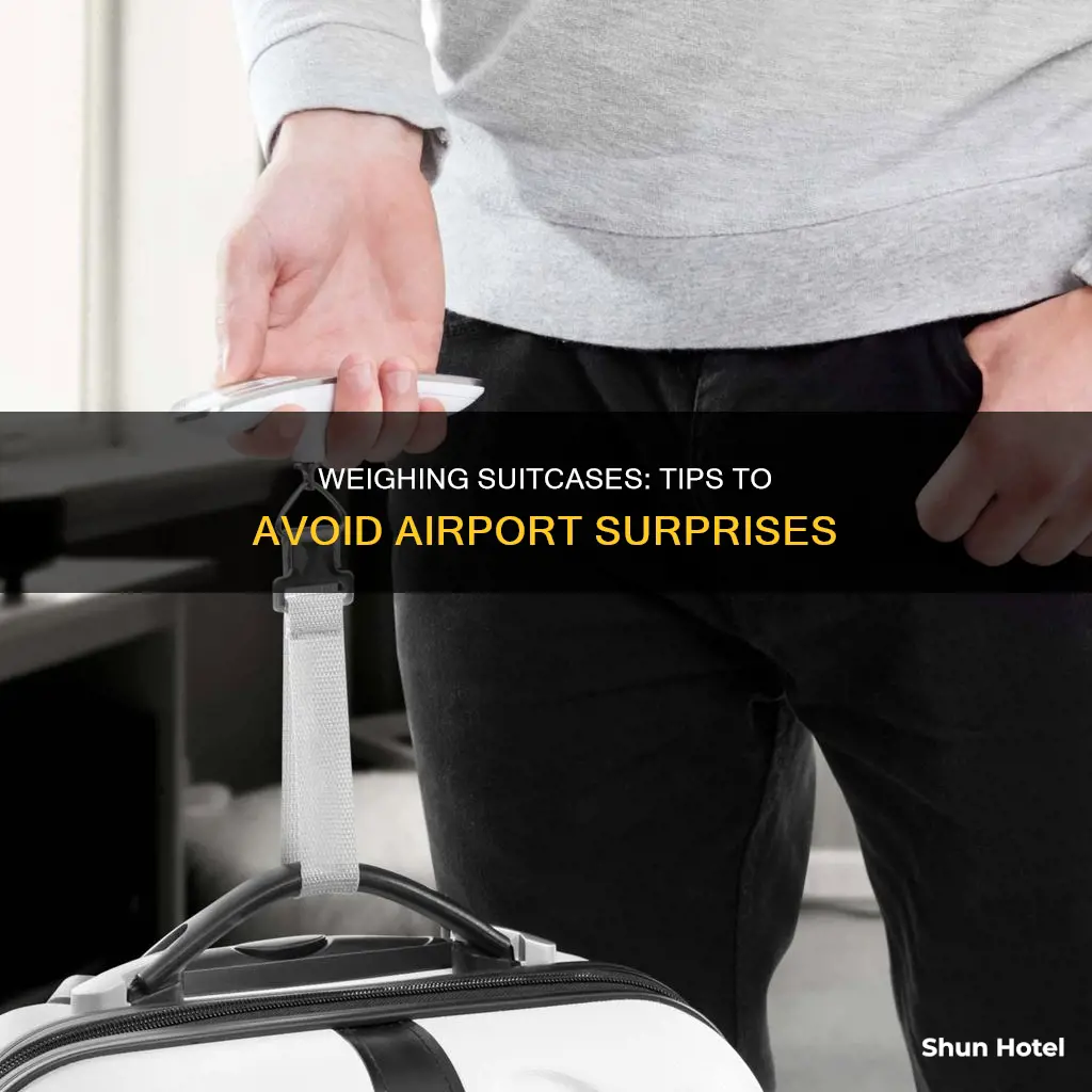 how to weigh suitcase before airport