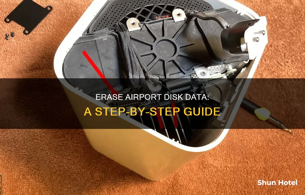 how to wipe clean airport disk
