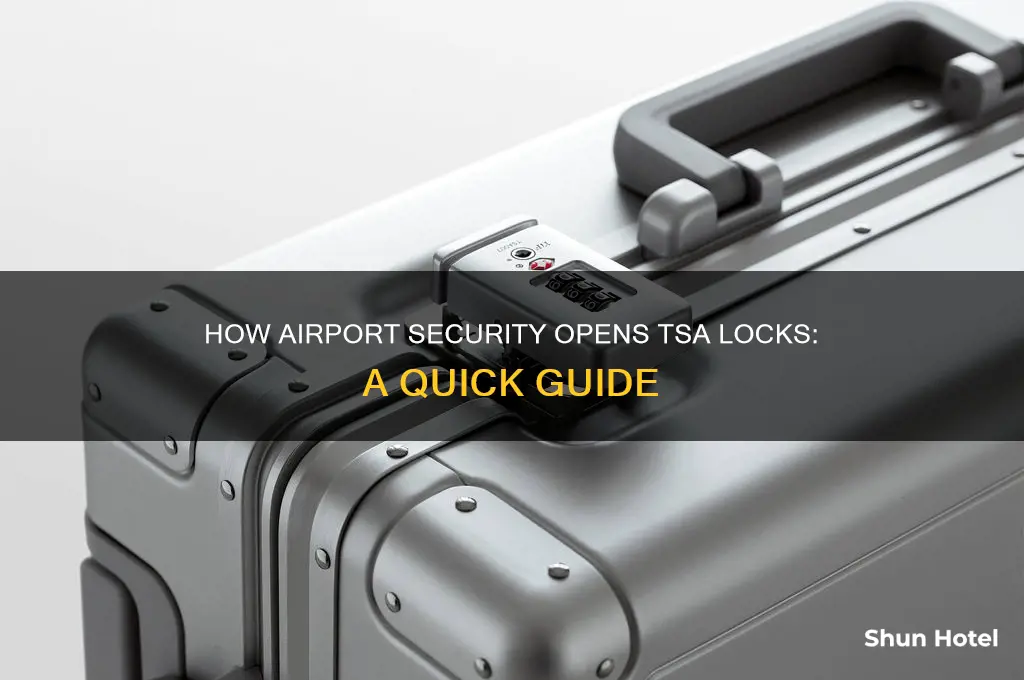 how tsa lock open by airport security