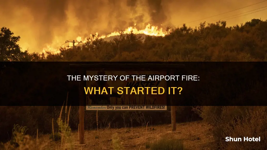 how was the airport fire started