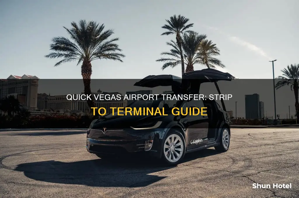 how yo get to airport from strip in vegas