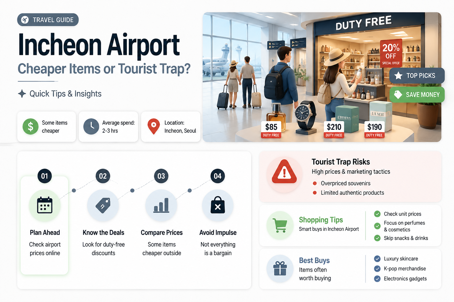are items cheaper at incheon airport