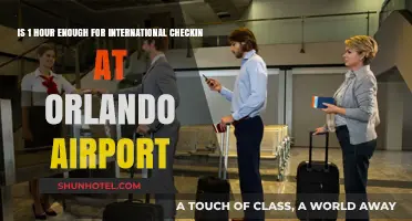 Is One Hour Sufficient for International Check-In at Orlando Airport?
