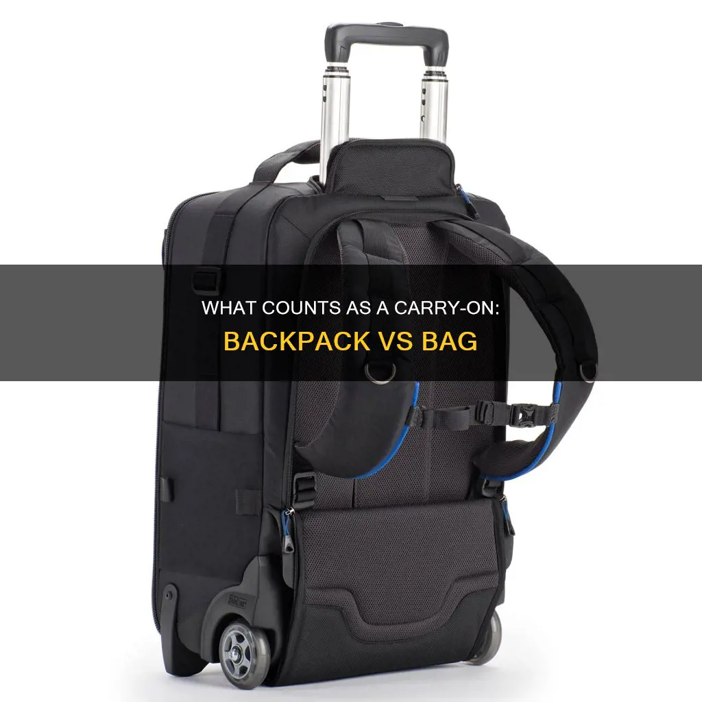 is a backpack a bag airport