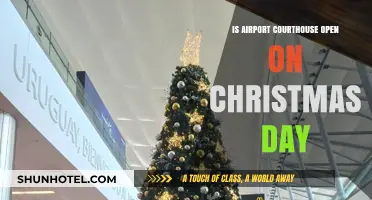 Is the Airport Courthouse Open on Christmas Day?