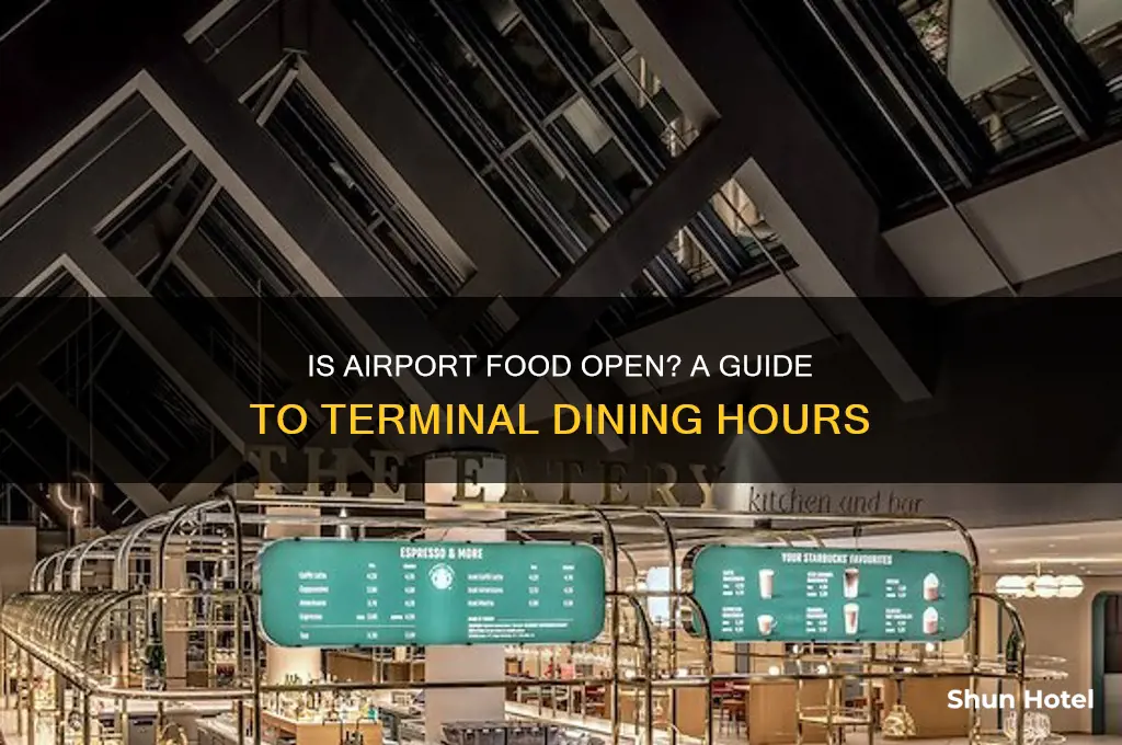 is airport food open