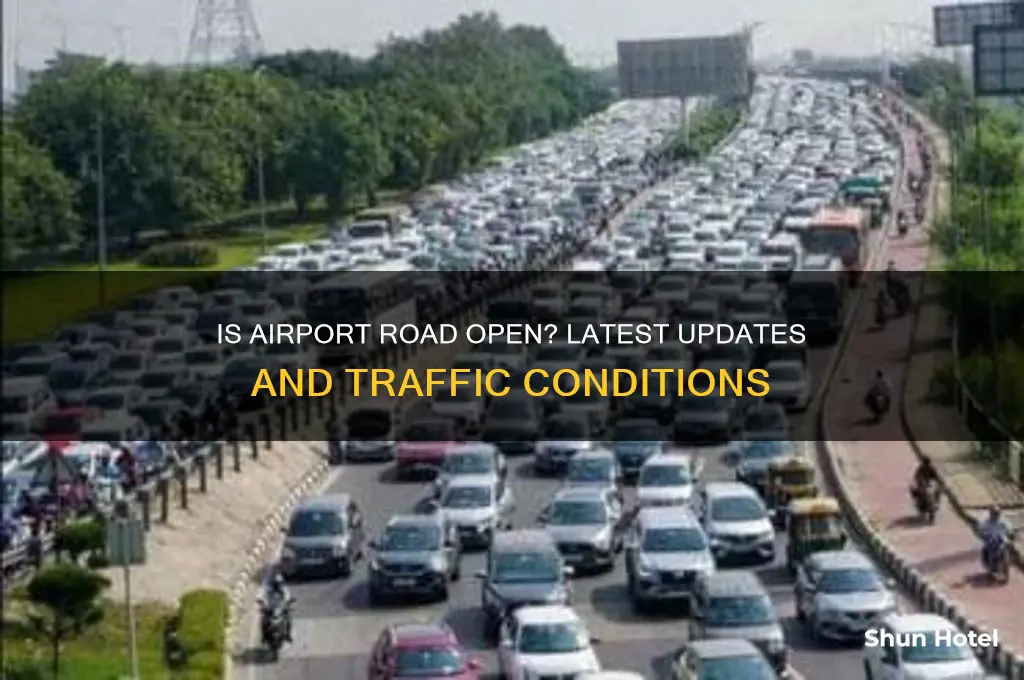 is airport road open