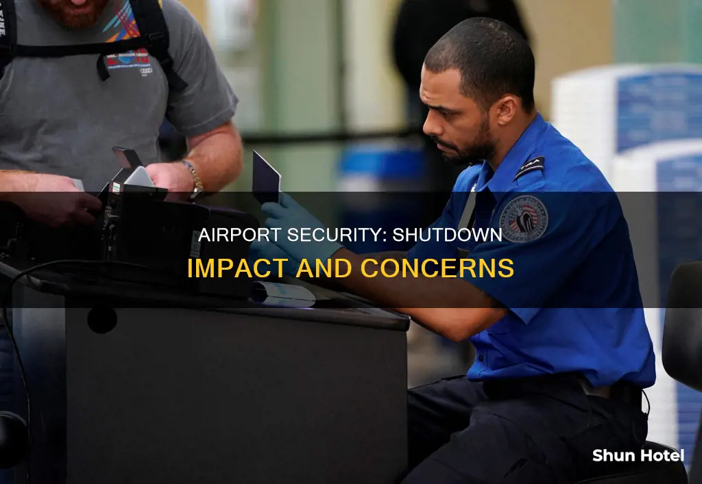 is airport security affected by shutdown