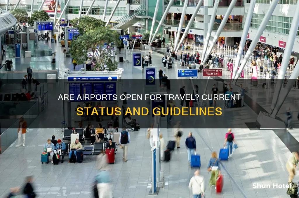 is airports open for travel