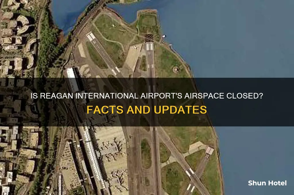 is airspace around reagan international airport closed