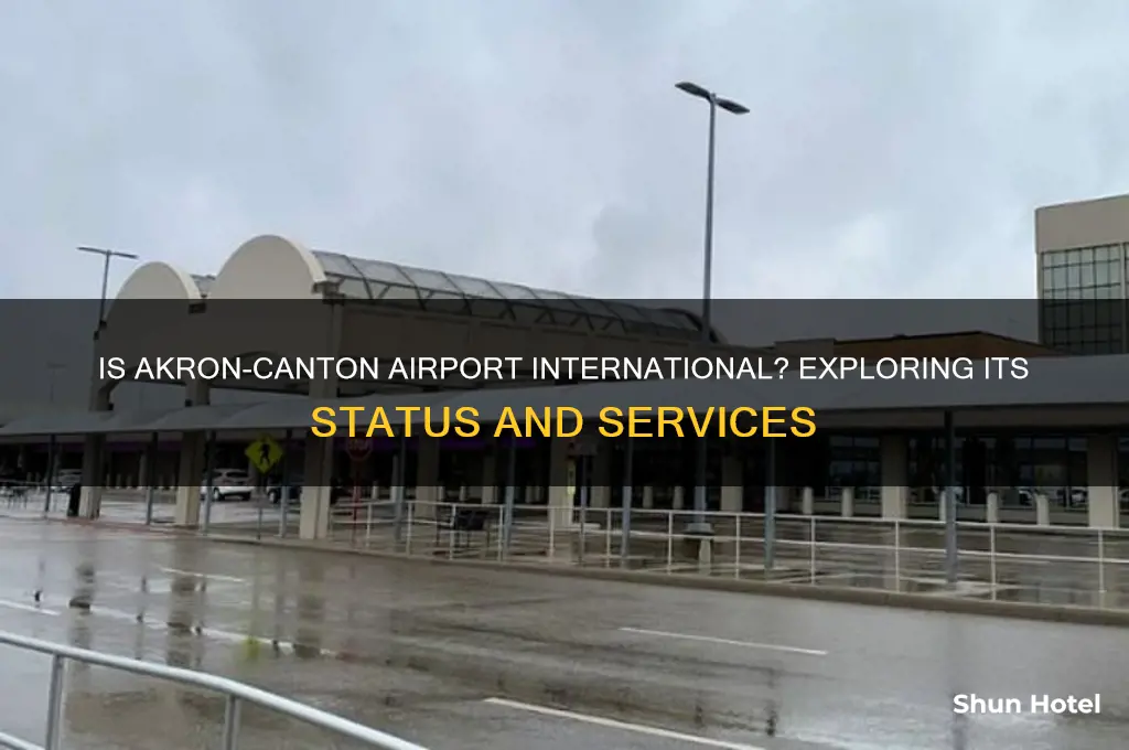 is akron canton airport international