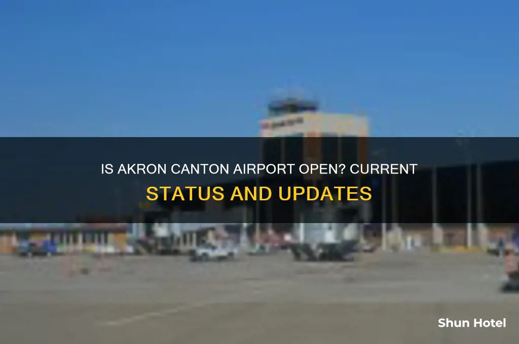 is akron canton airport open
