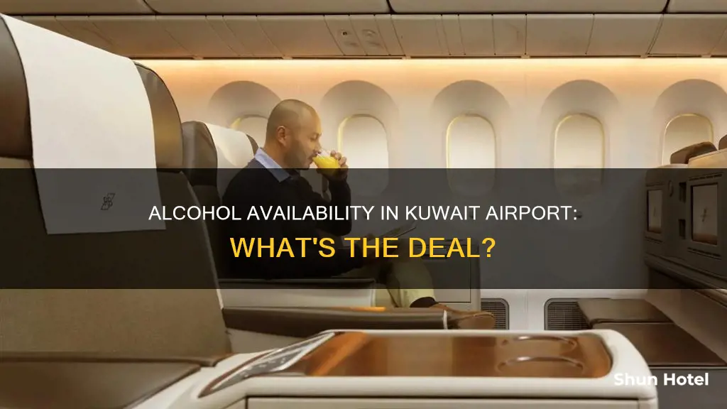 is alcohol available in kuwait airport