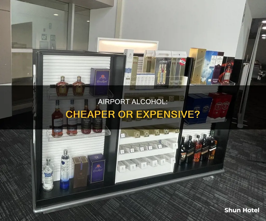 is alcohol cheaper at the airport
