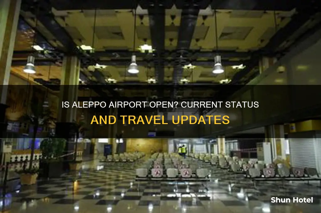 is aleppo airport open