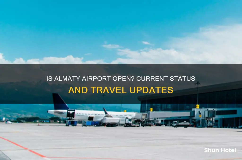 is almaty airport open