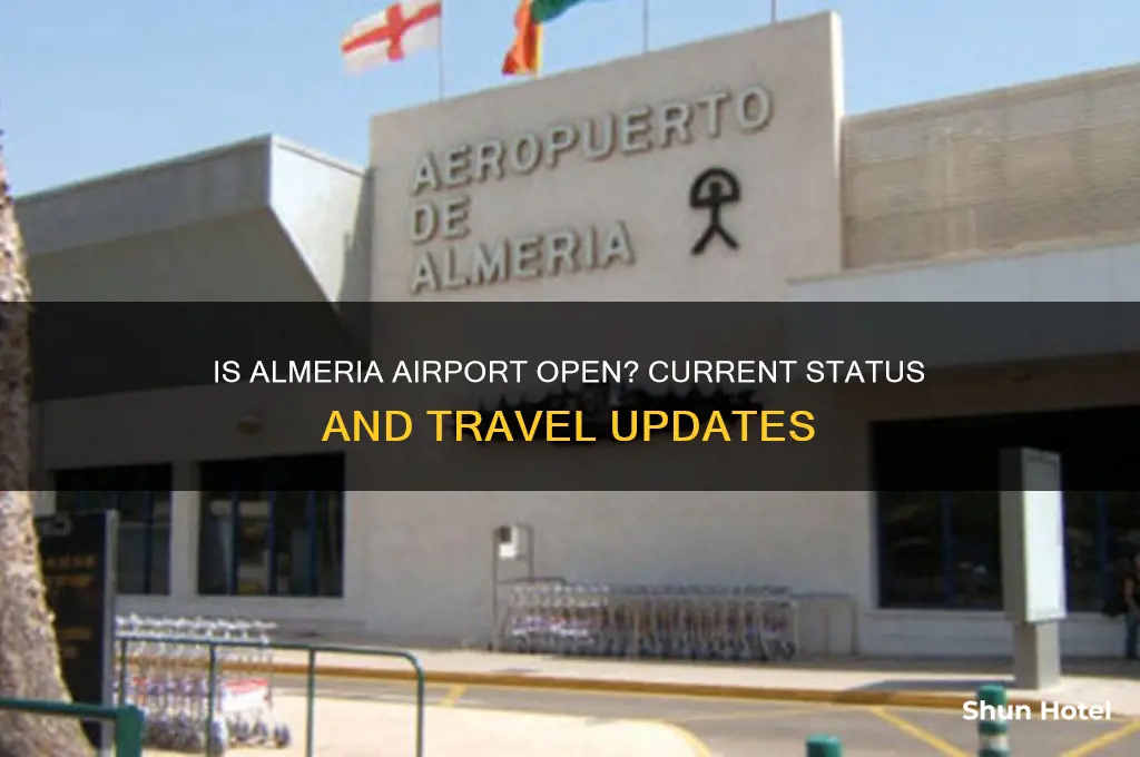is almeria airport open