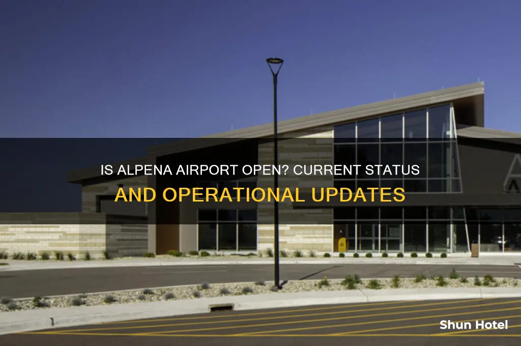 is alpena airport open