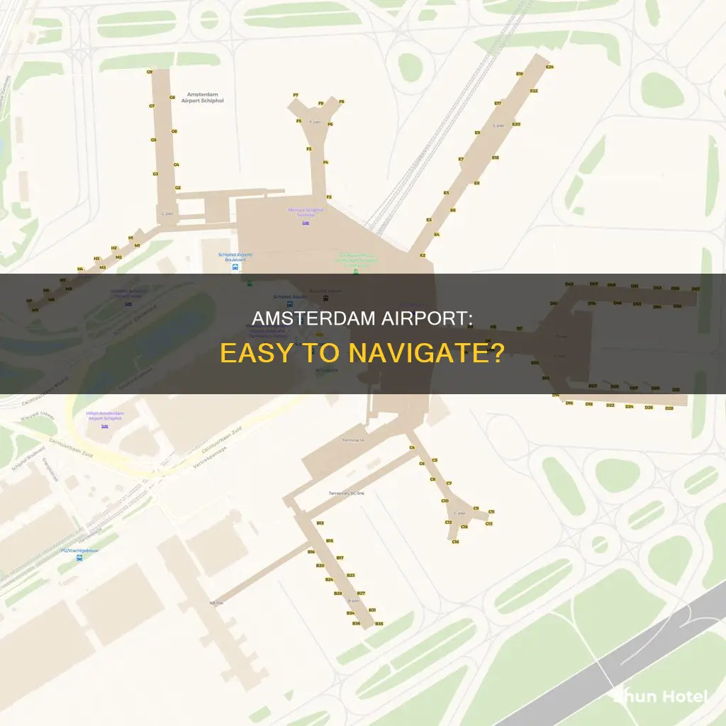 is amsterdam airport easy to navigate