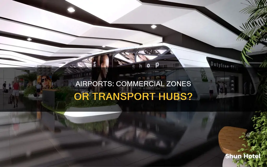 is an airport a commercial zone