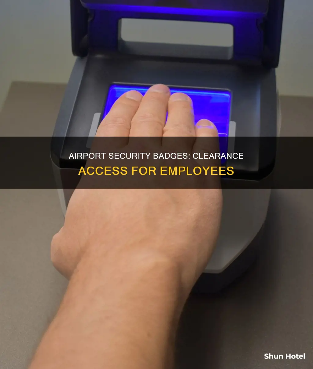 is an airport badge security clearance