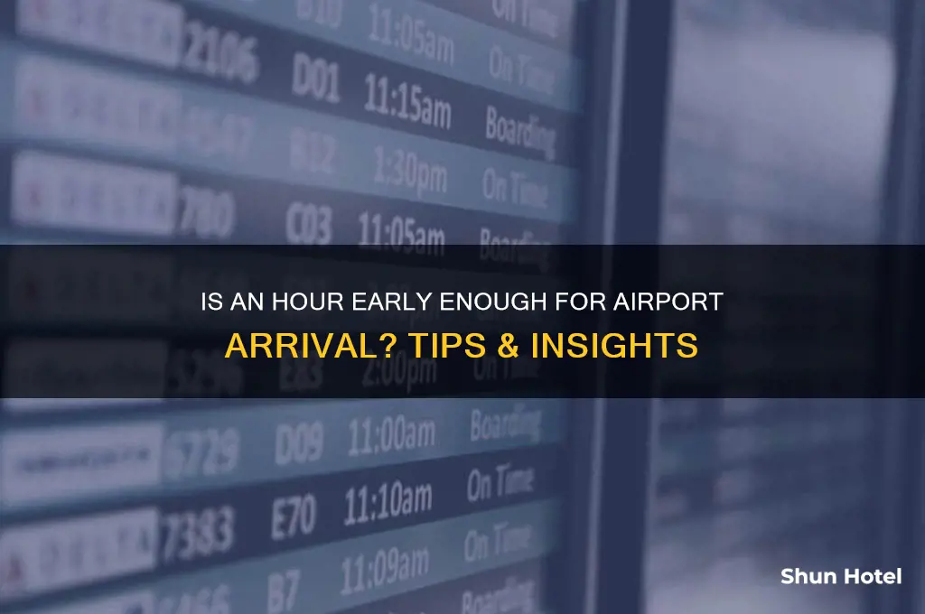 is an hour early enough to get to the airport