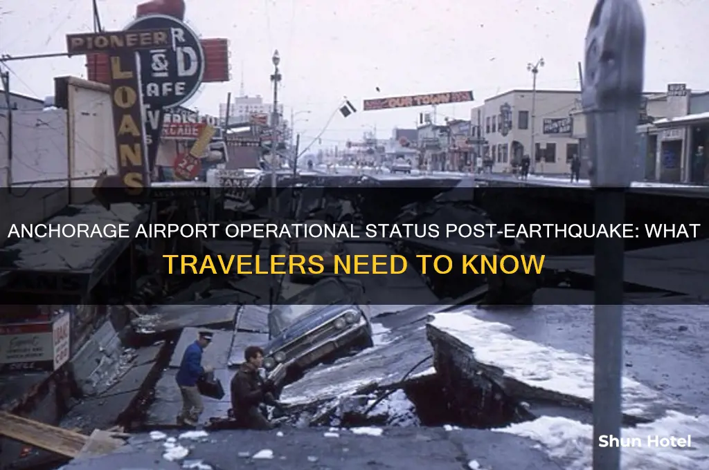 is anchorage airport open after earthquake