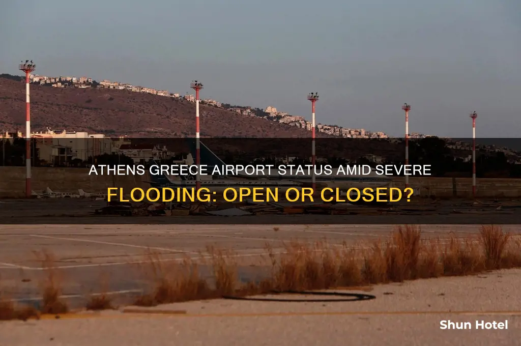 is athens greece airport open due to flooding