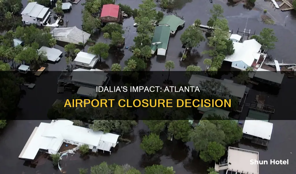 is atlanta airport closing for idalia