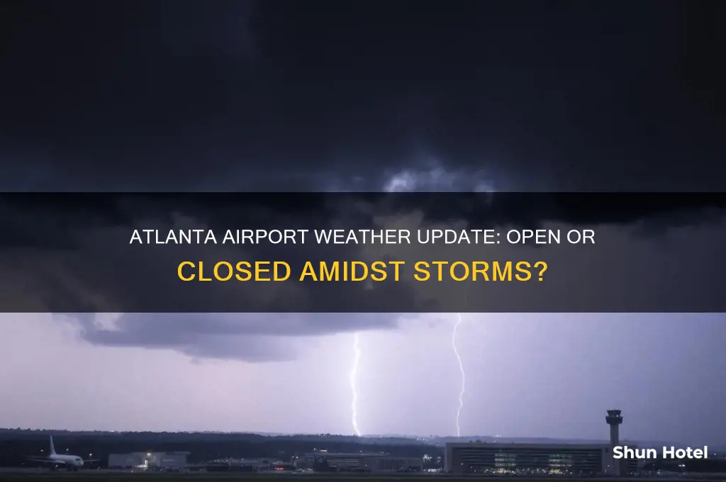 is atlanta airport open due to weather