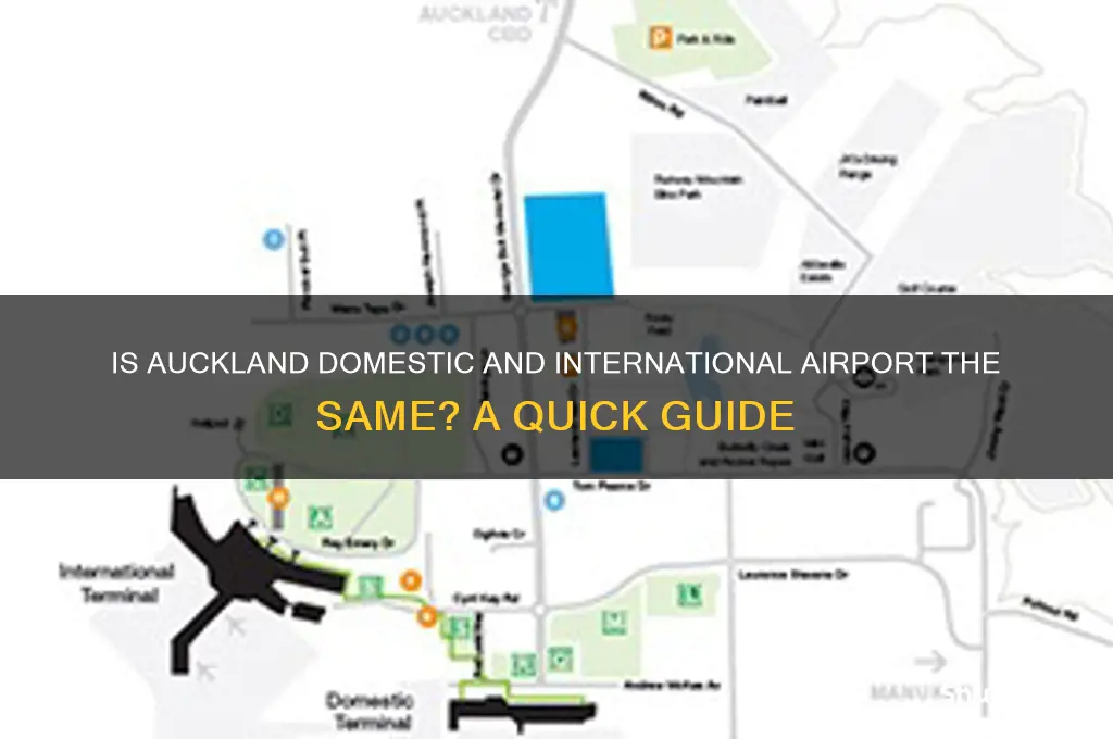 is auckland domestic and international airport the same
