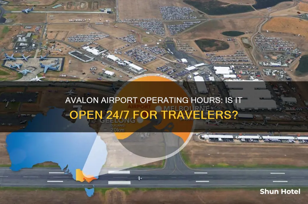 is avalon airport open 24 hours