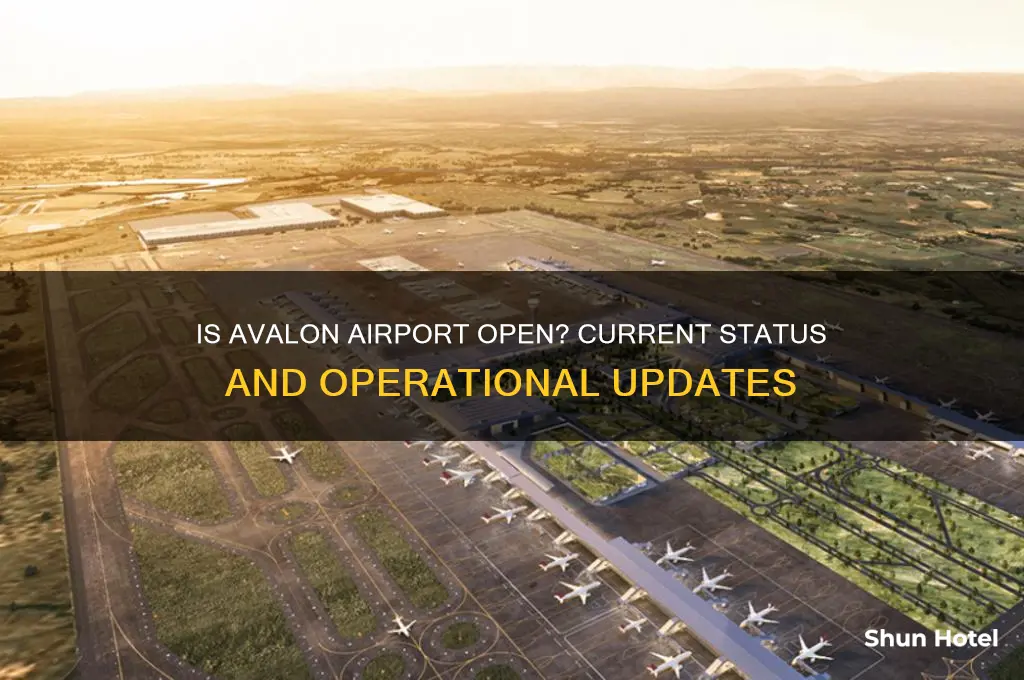 is avalon airport open