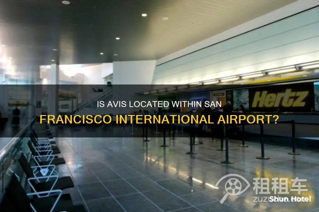 is avis located within the airport at san.francisco international airport